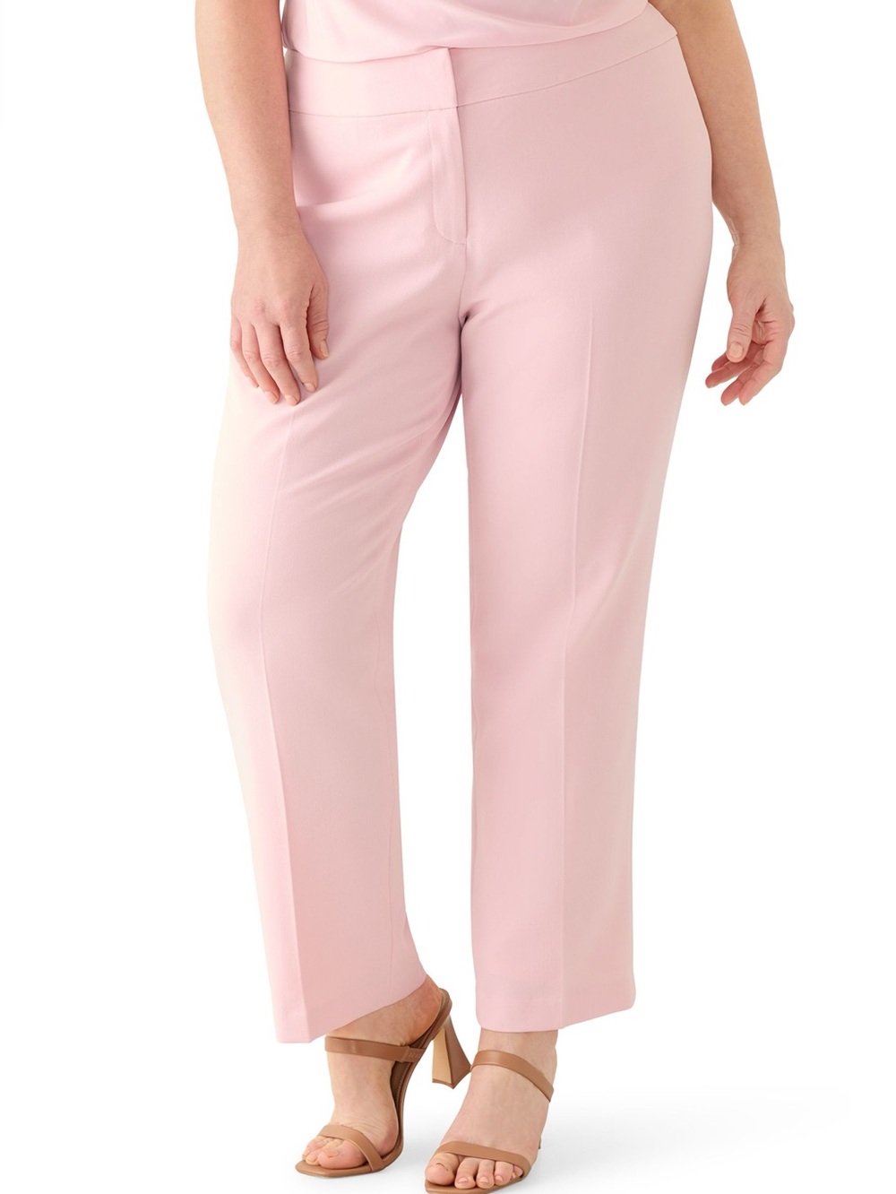 Kasper Tutu Pink Fully Lined Cropped Pants